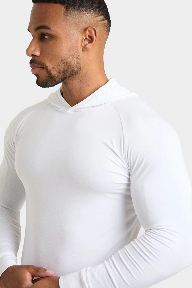 Hooded Top in White