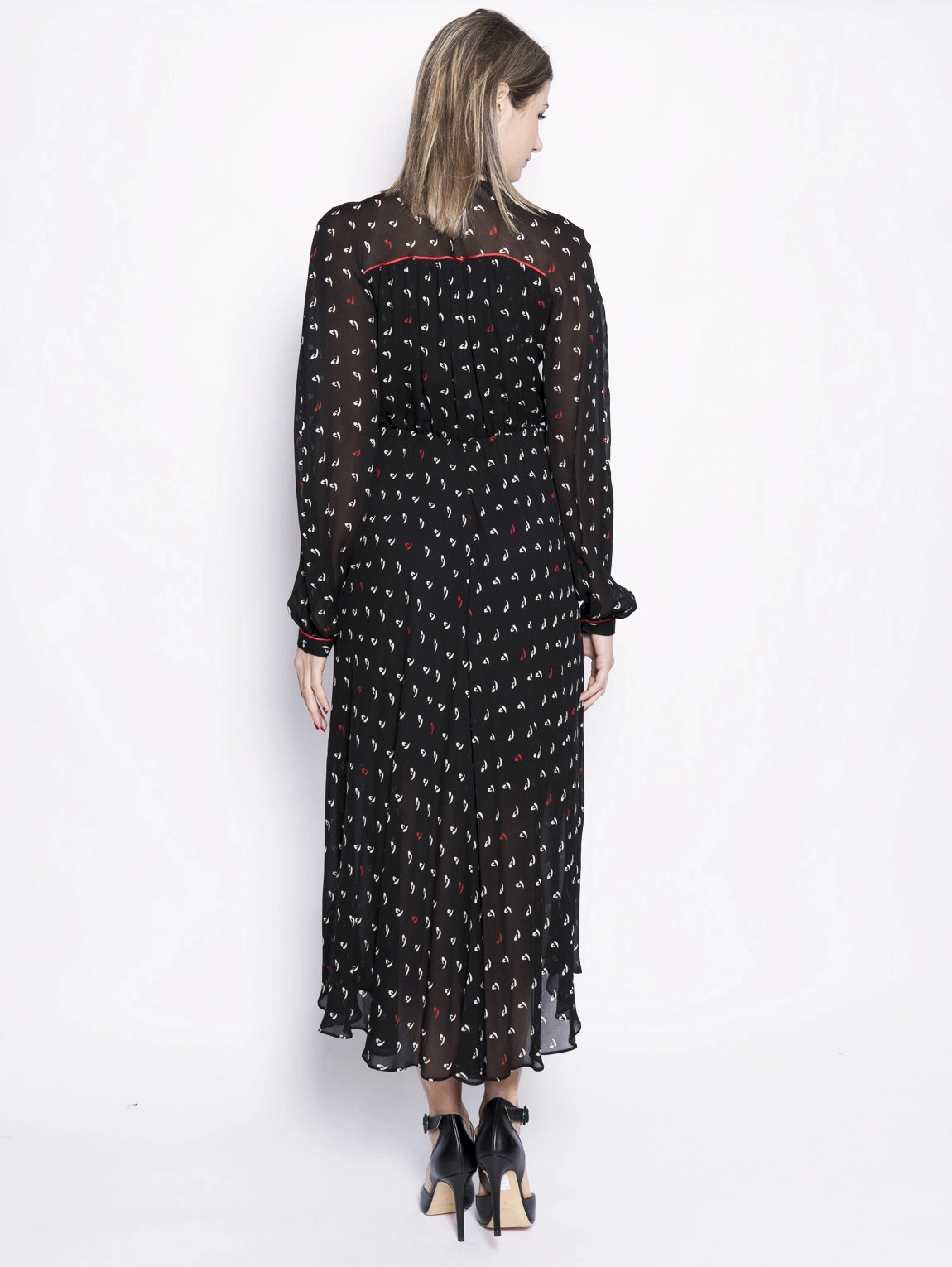 Illustrious Black Lettering Print Dress