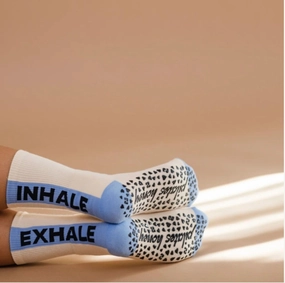 Inhale Exhale - Crew Grip Sock (Barre / Pilates)