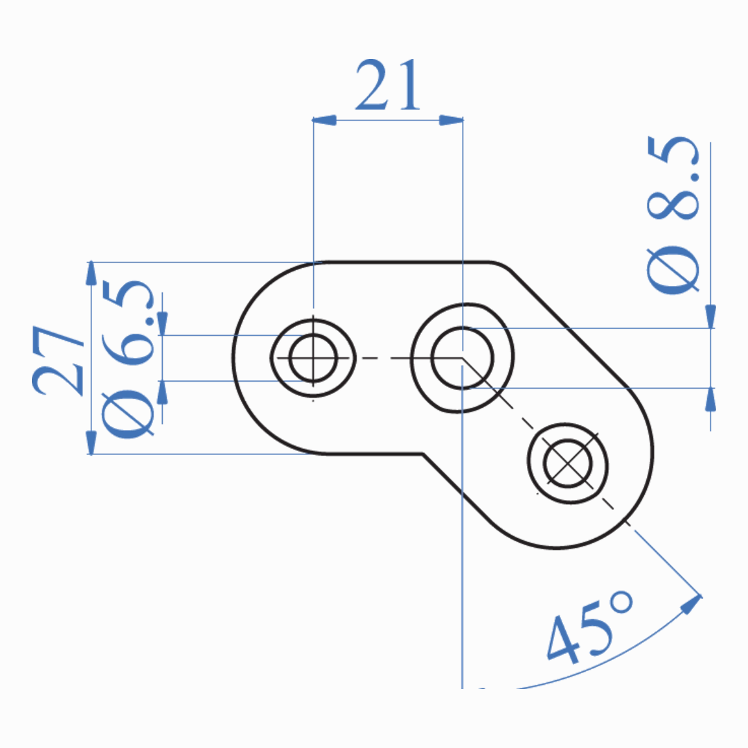 Inox Black Mounting Plate