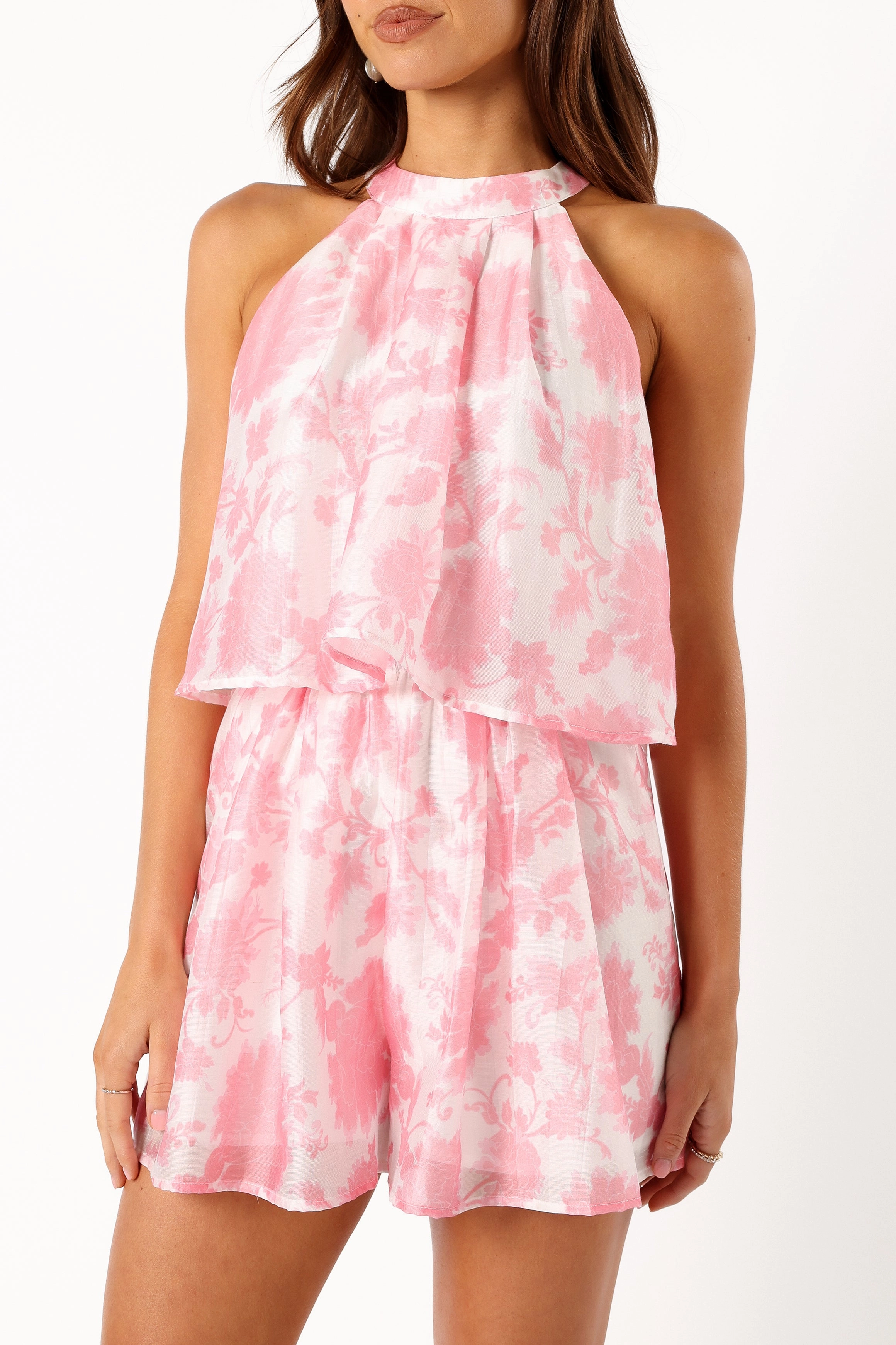 Isabelle Playsuit - Pink Floral