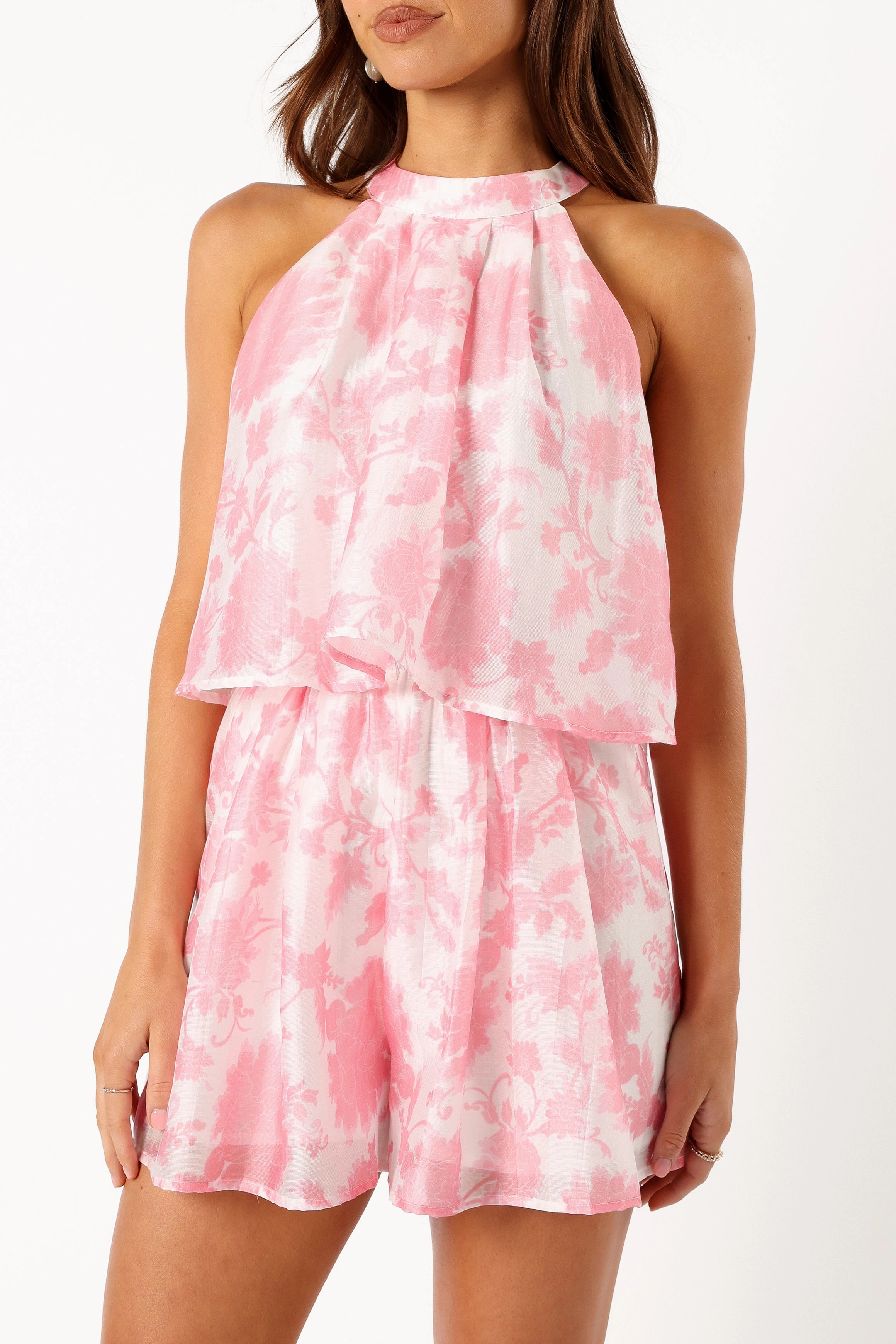Isabelle Playsuit - Pink Floral