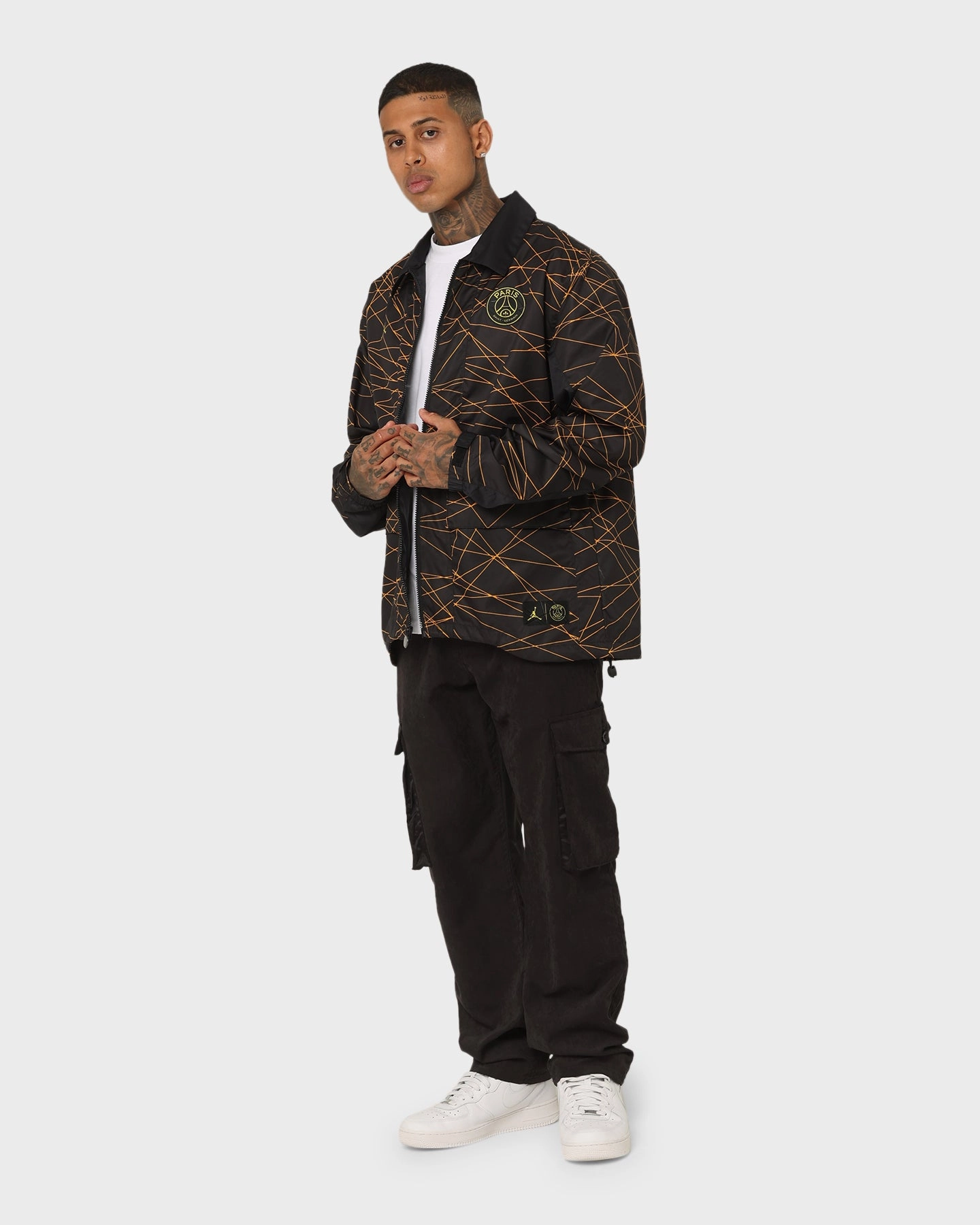 Jordan X Paris Saint-Germain Anthem Jacket Black/Tour Yellow