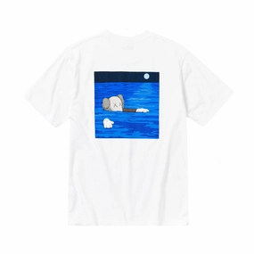 KAWS x UNIQLO UT Artbook Cover Tee - White/ Blue
