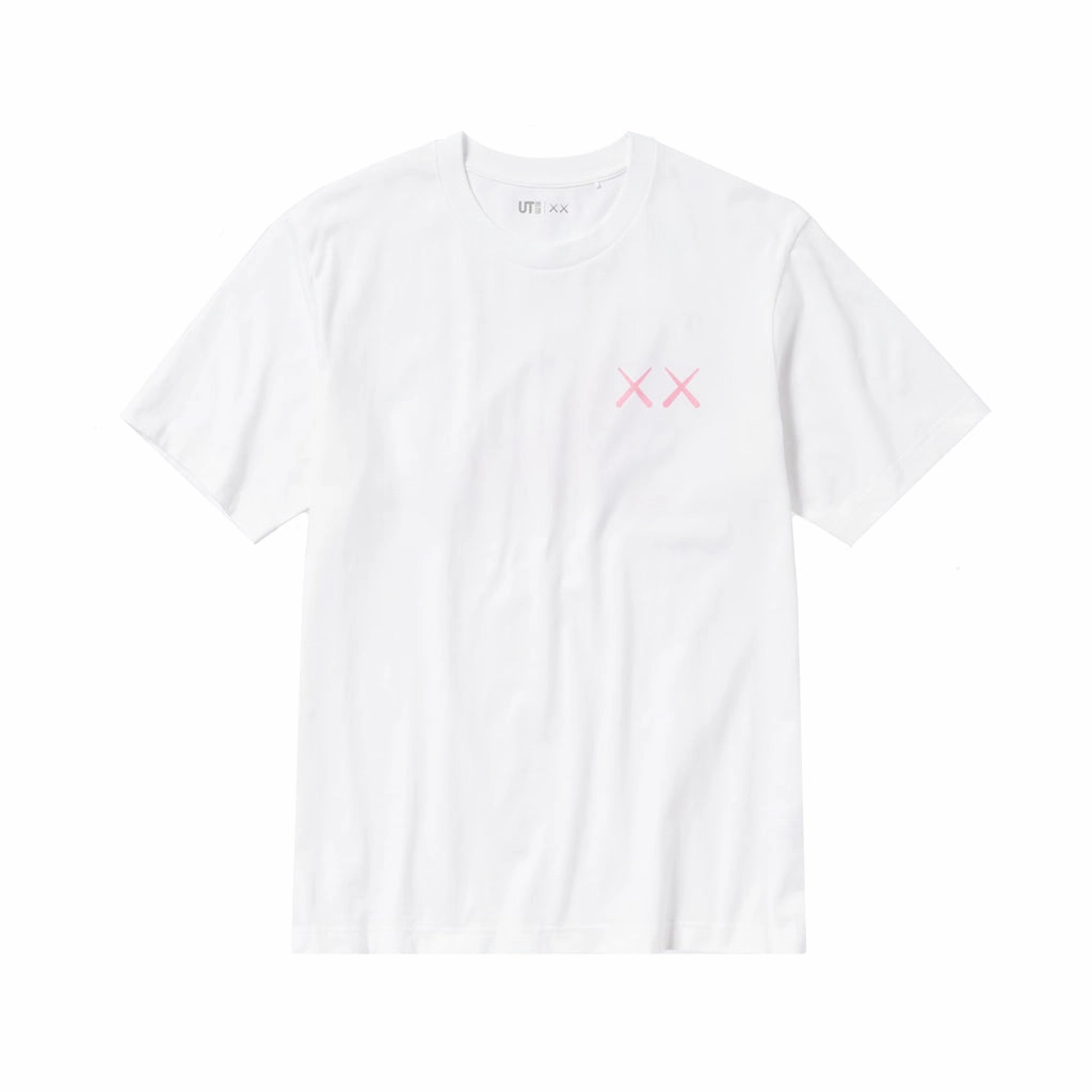 KAWS x UNIQLO UT Graphic Tee - White/ Pink