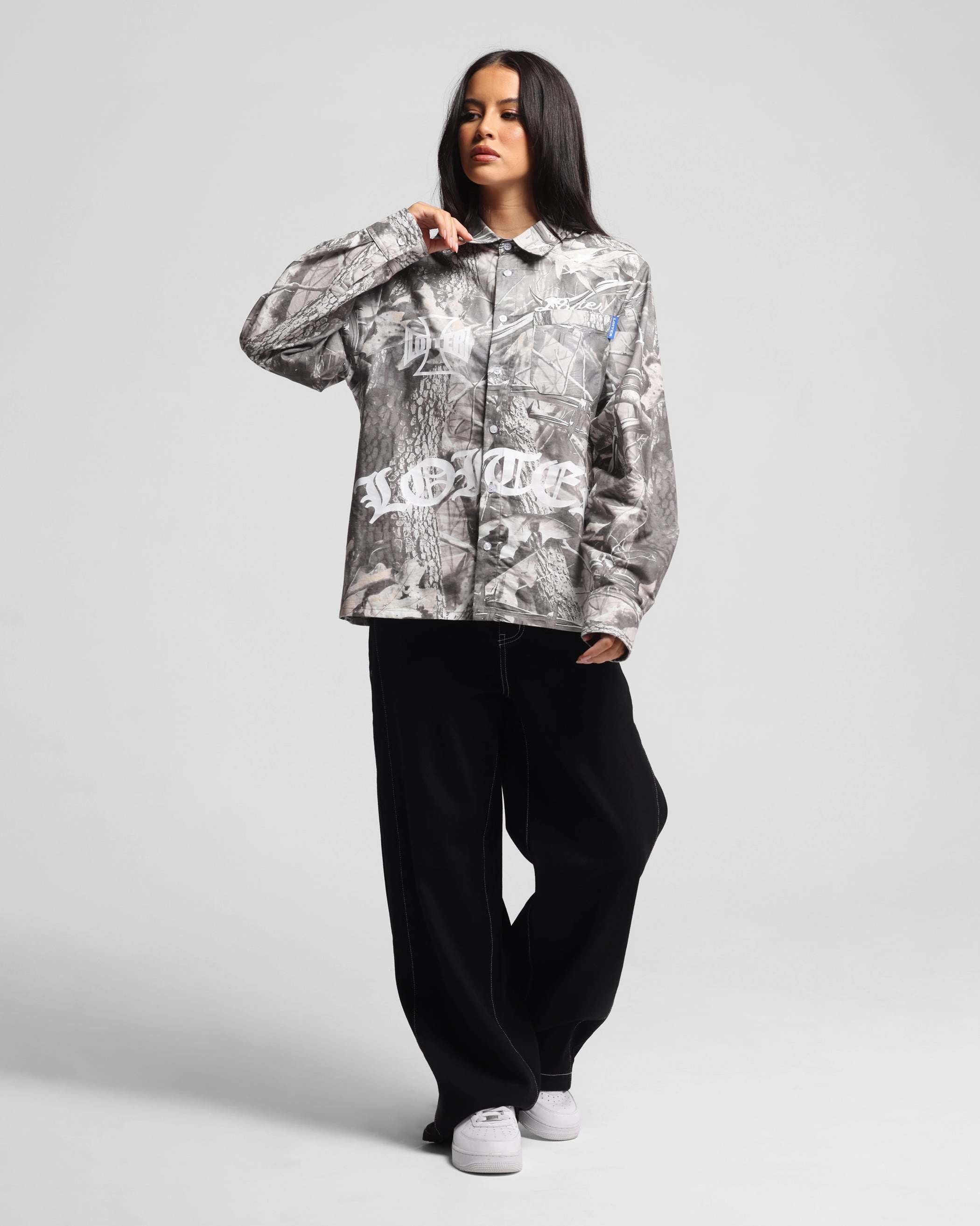 Loiter Chopper Long Sleeve Shirt Real Tree Camo