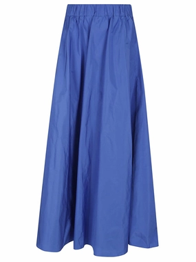 Long Satin-Effect Polyester Maxi Skirt