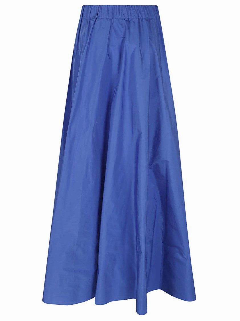 Long Satin-Effect Polyester Maxi Skirt