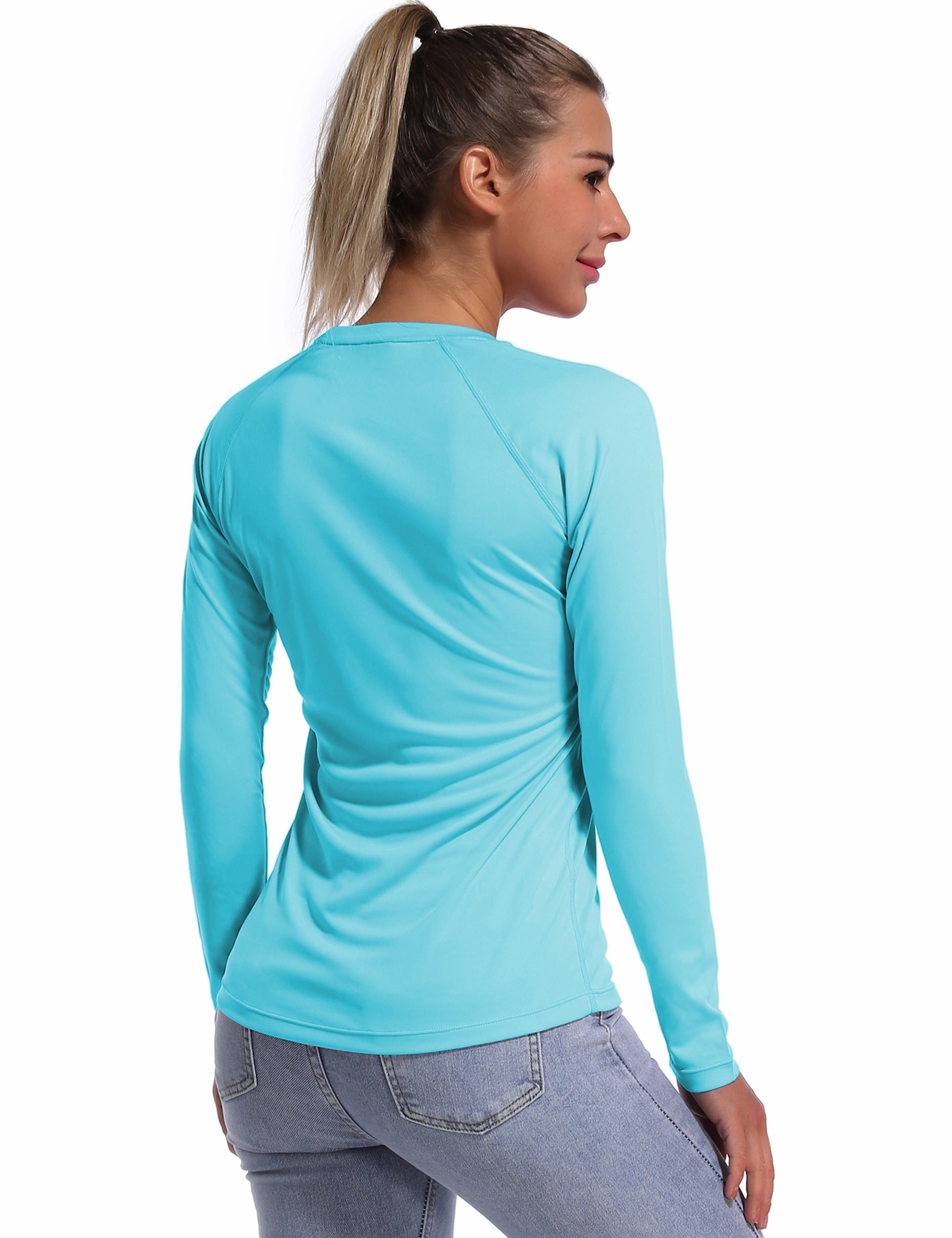 Long Sleeve Athletic Shirts blue_Golf