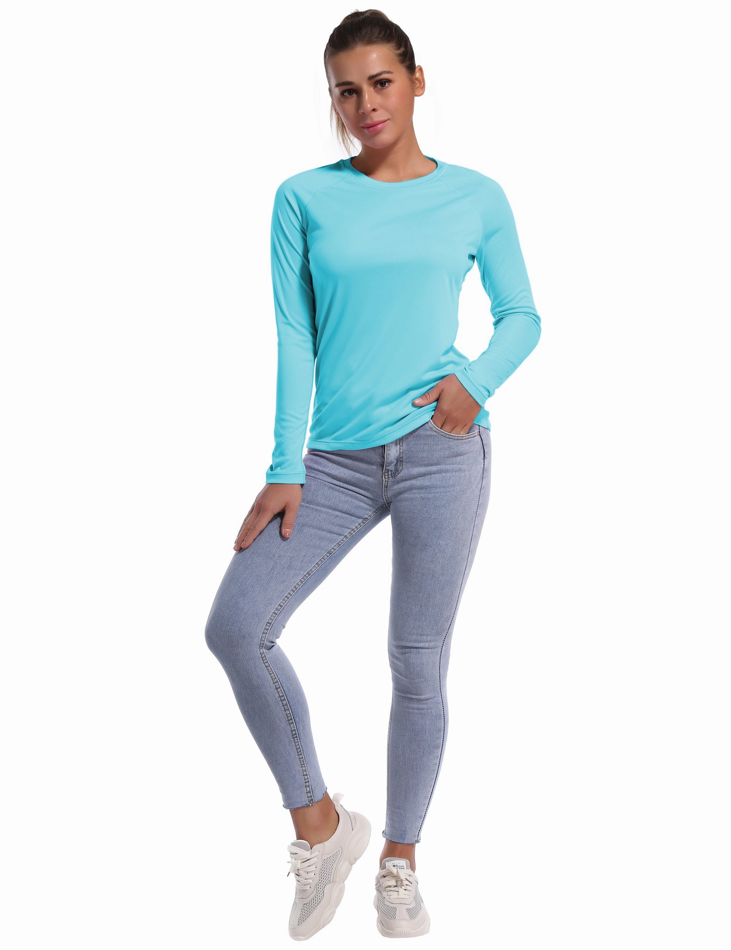 Long Sleeve Athletic Shirts blue_Golf