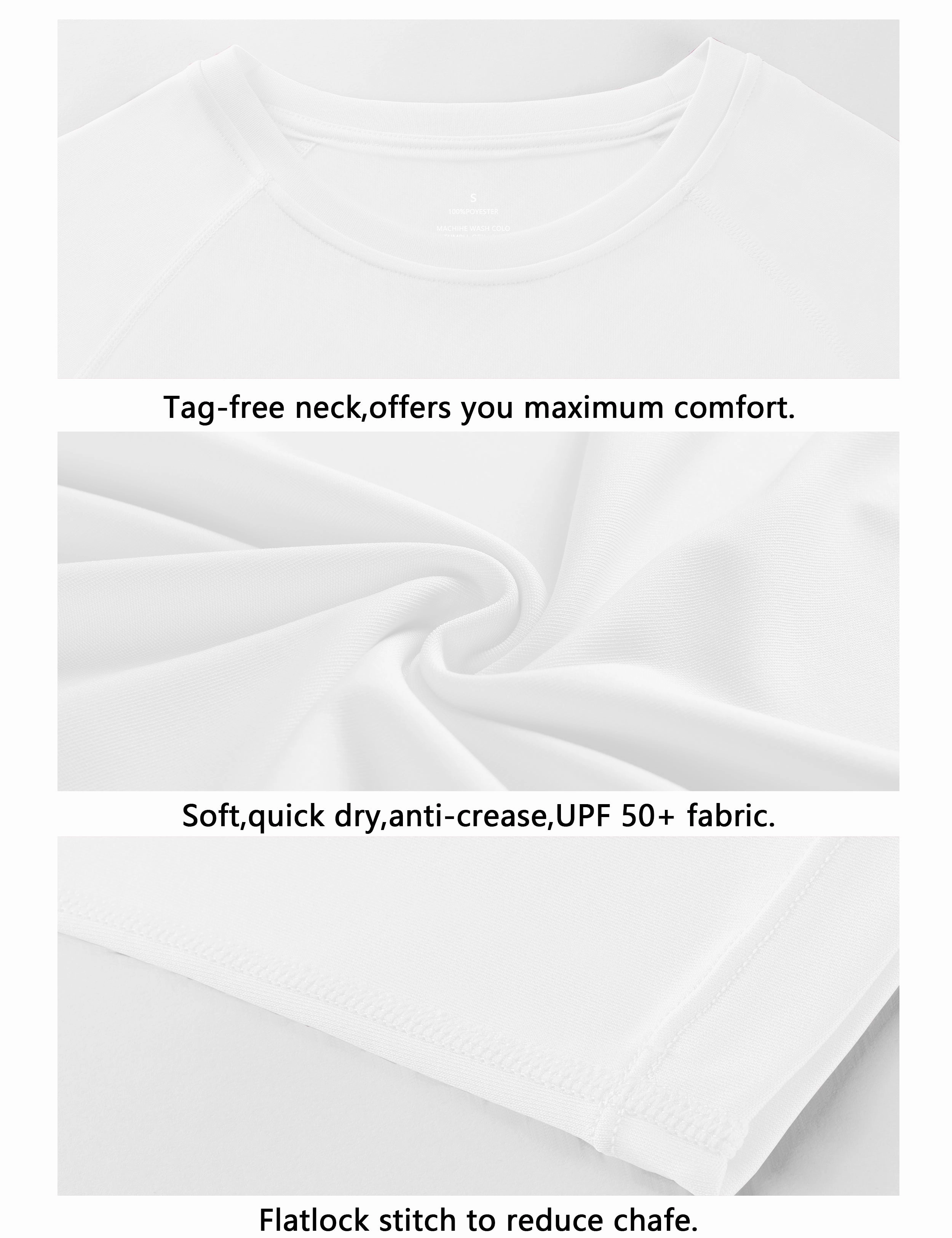 Long Sleeve Athletic Shirts white_Jogging