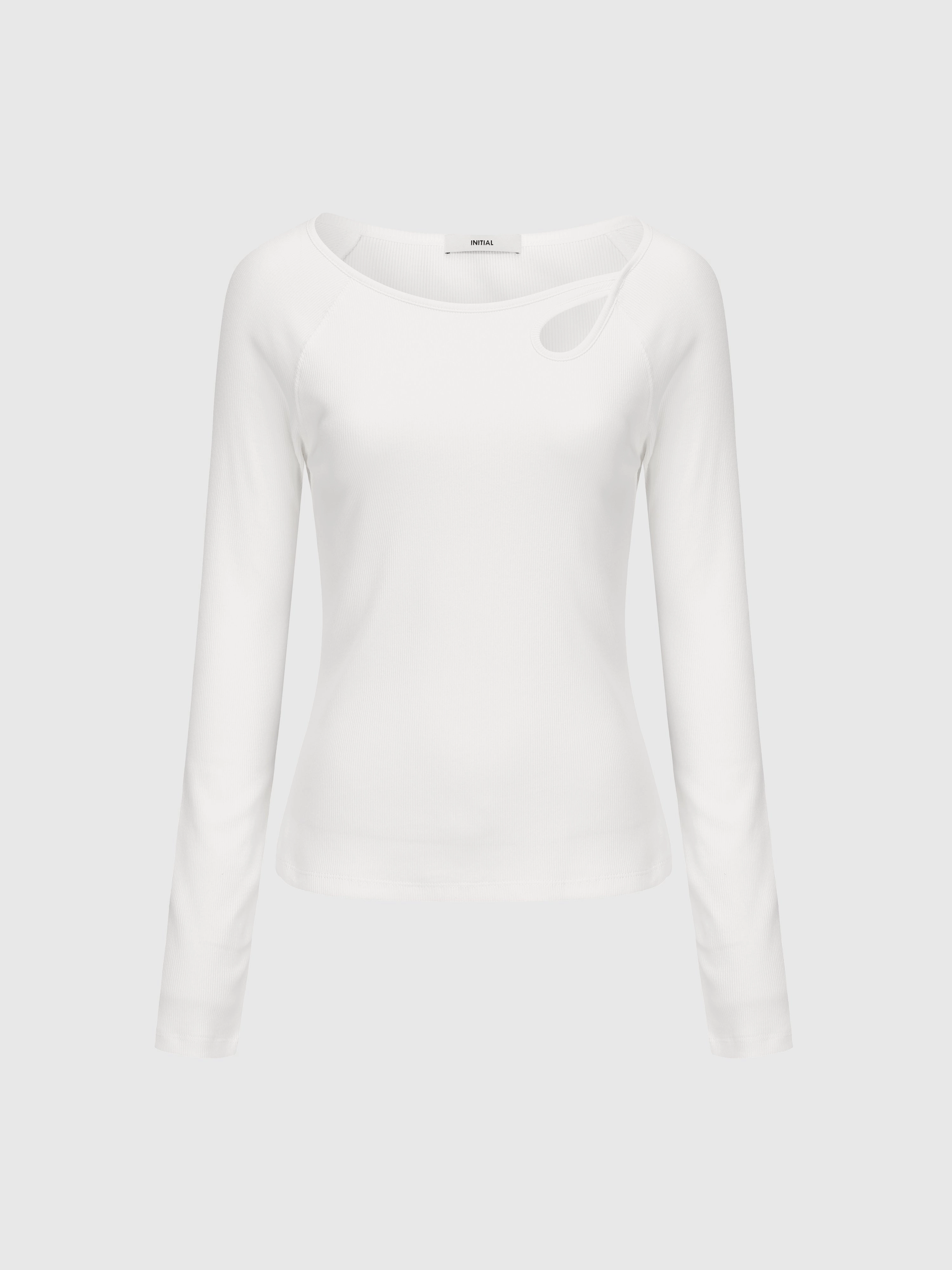 Long Sleeve Bridge-Neck Top