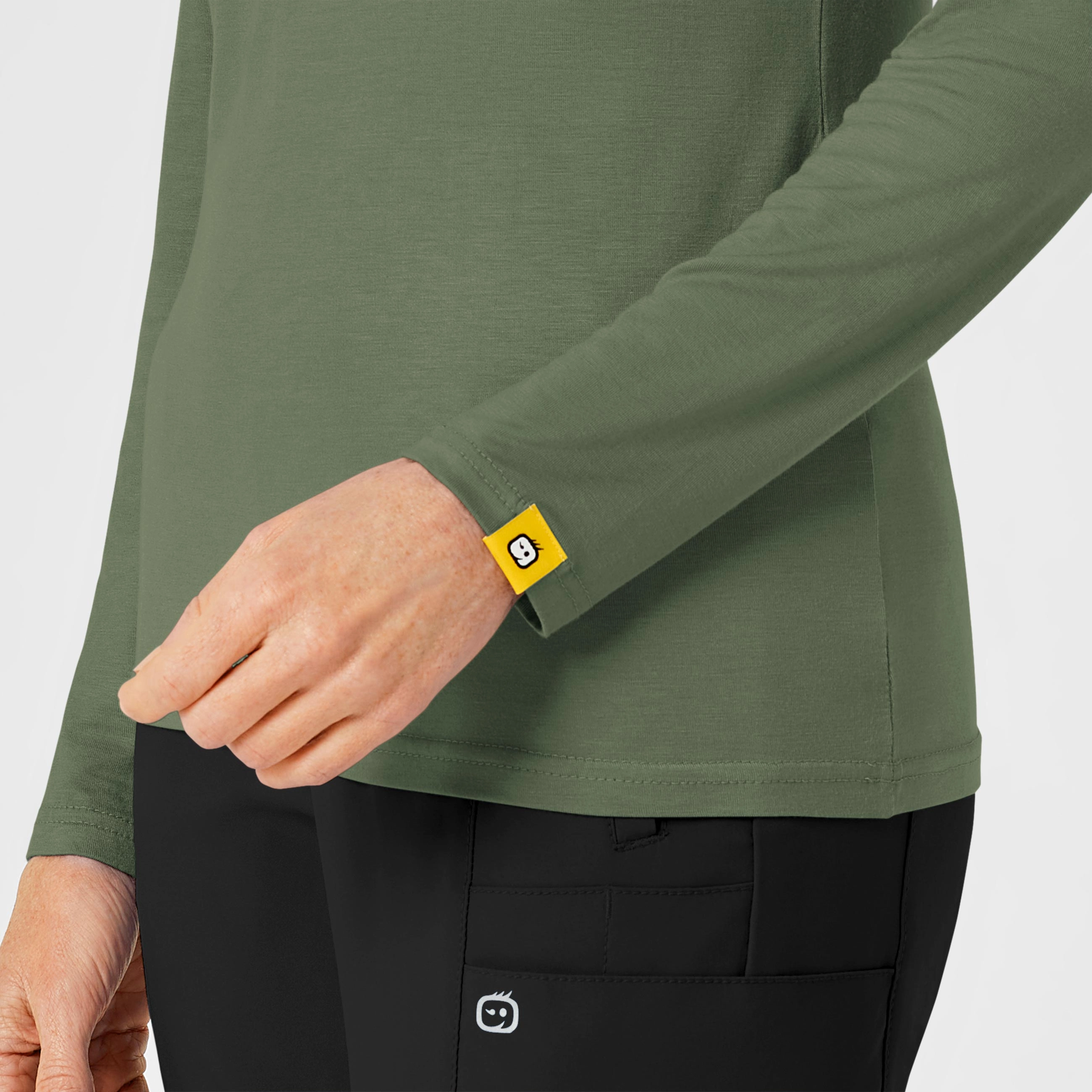Long Sleeve Silky Tee - Olive