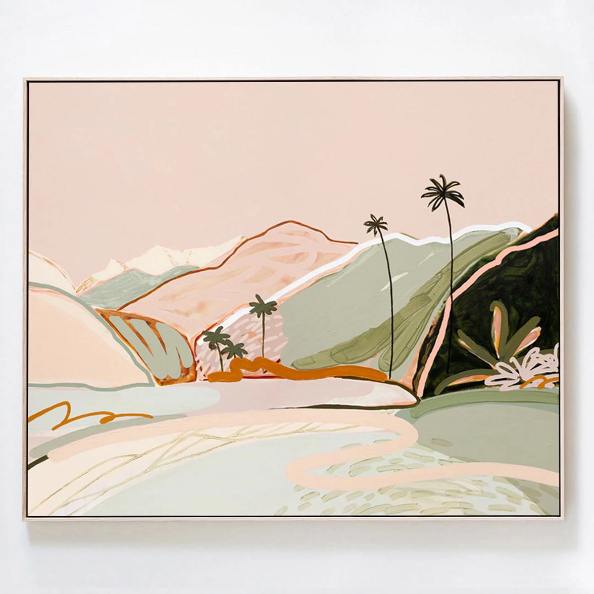 Mataora Means Happy Canvas Print 72Cm x 60Cm