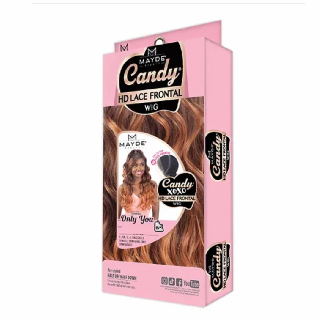 Mayde Beauty Candy XOXO Half Up Half Down HD Lace Frontal Wig - Only You