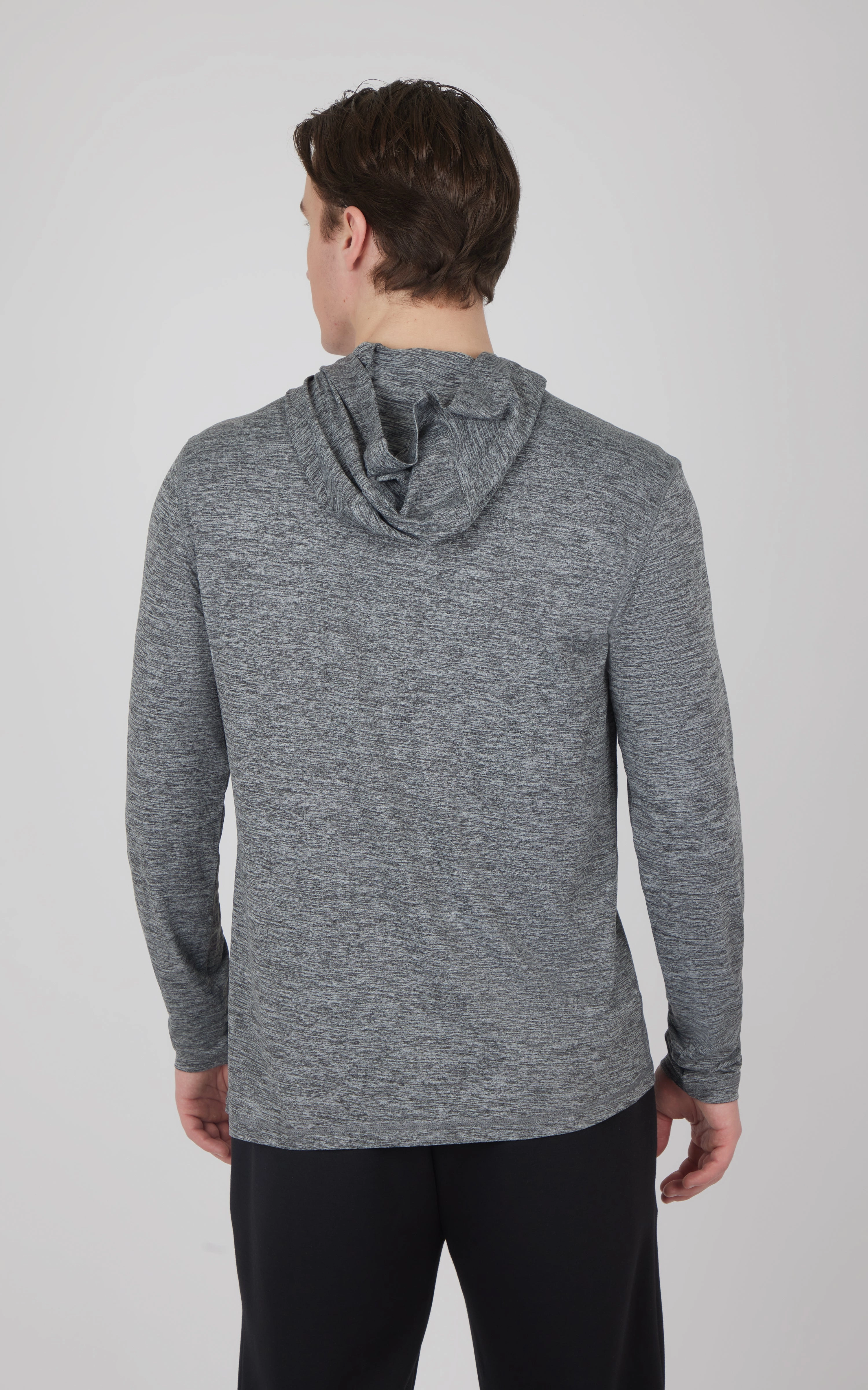Men's Cationic Long Sleeve Hooded Shirt