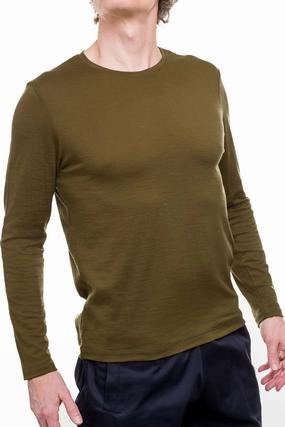 Men's Long Sleeve Merino Wool Shirt