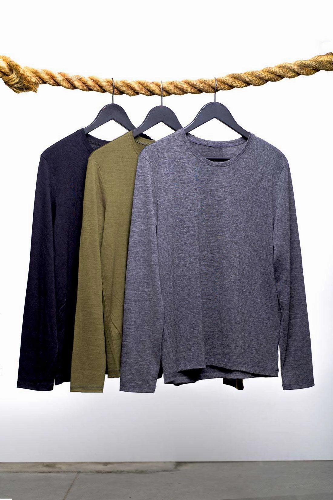 Men's Long Sleeve Merino Wool Shirt