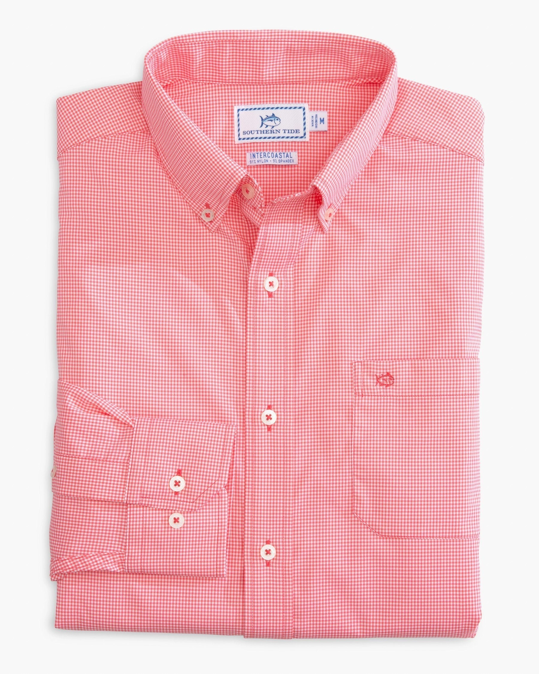 Micro Gingham Intercoastal Performance Sport Shirt