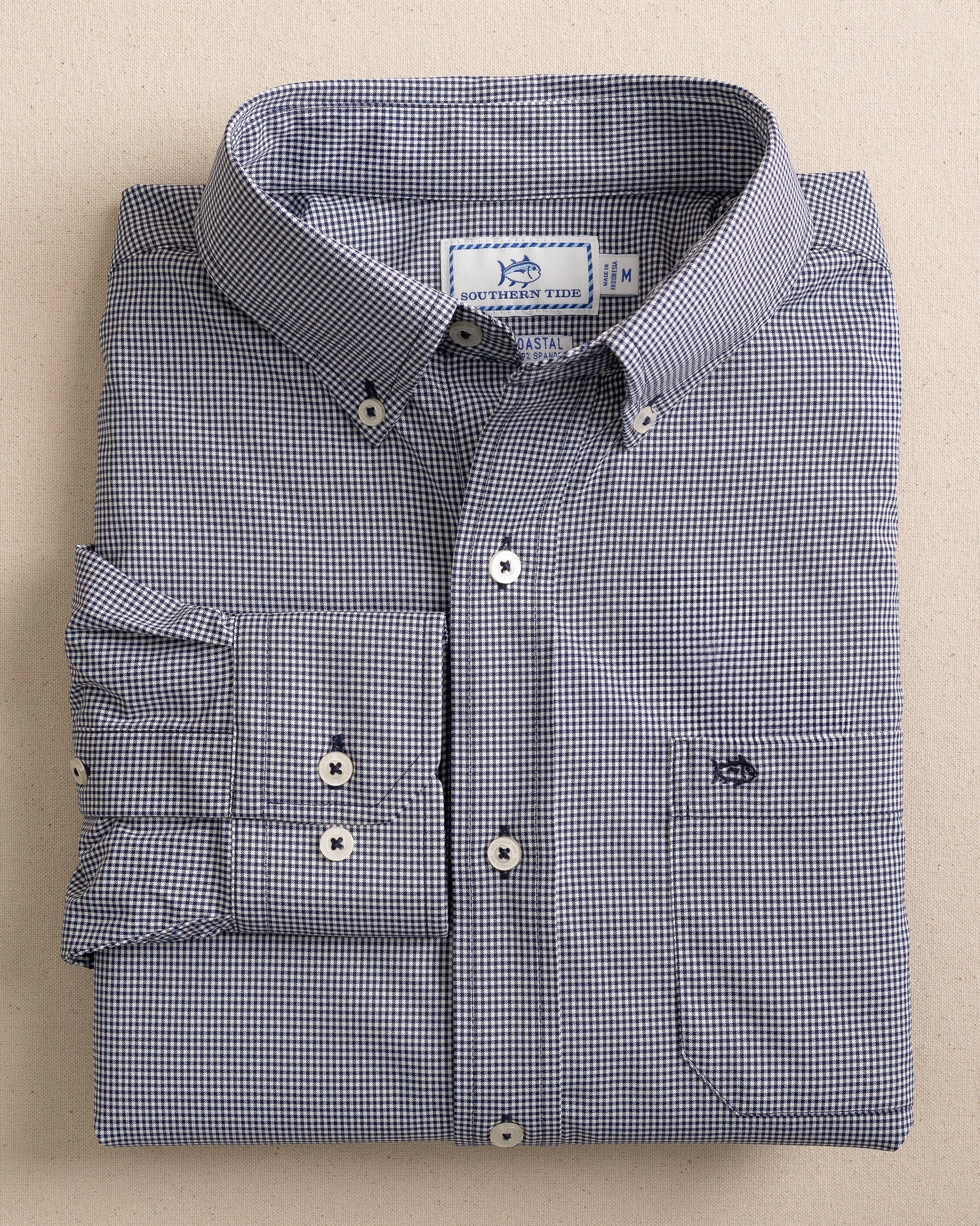 Micro Gingham Intercoastal Performance Sport Shirt