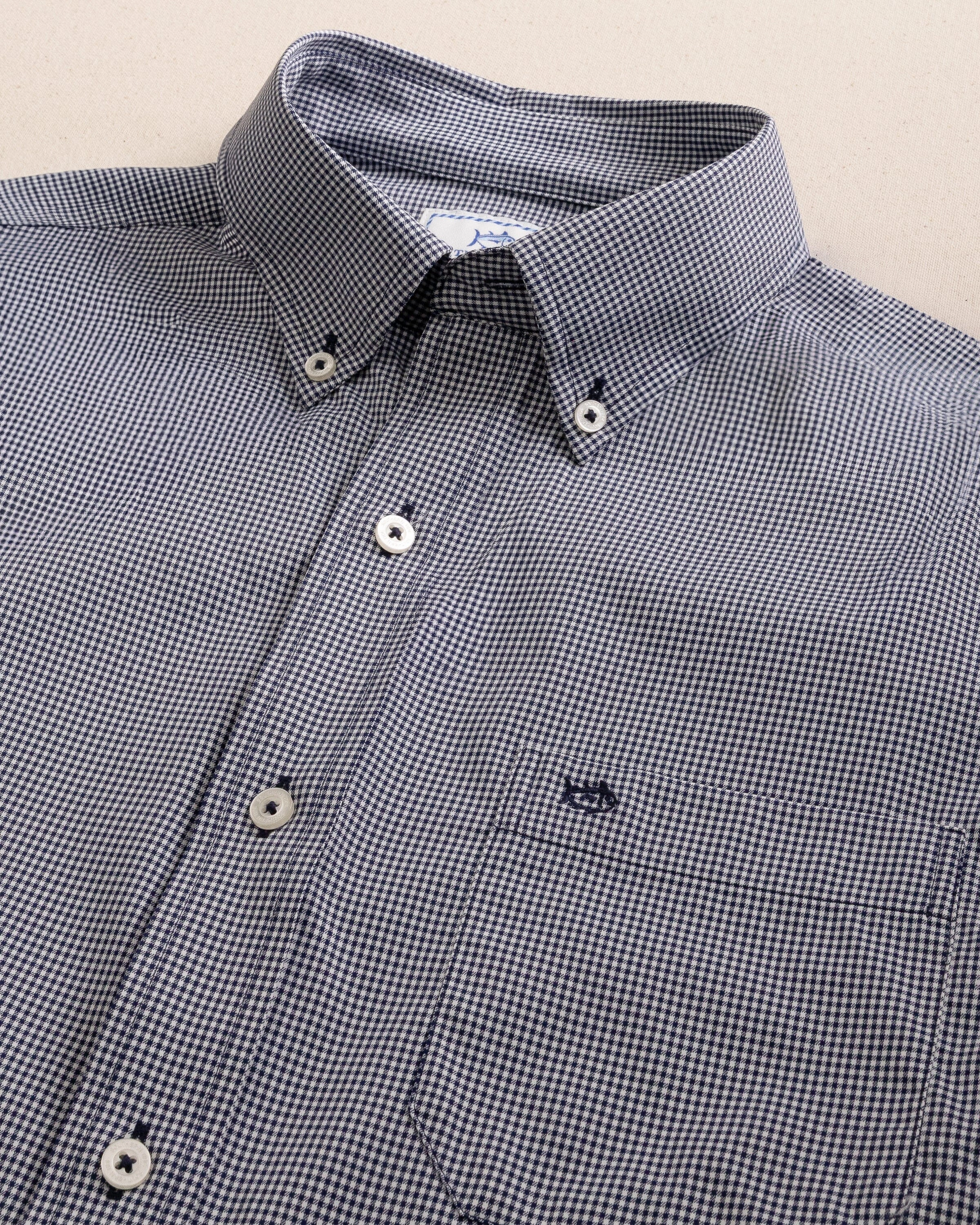 Micro Gingham Intercoastal Performance Sport Shirt