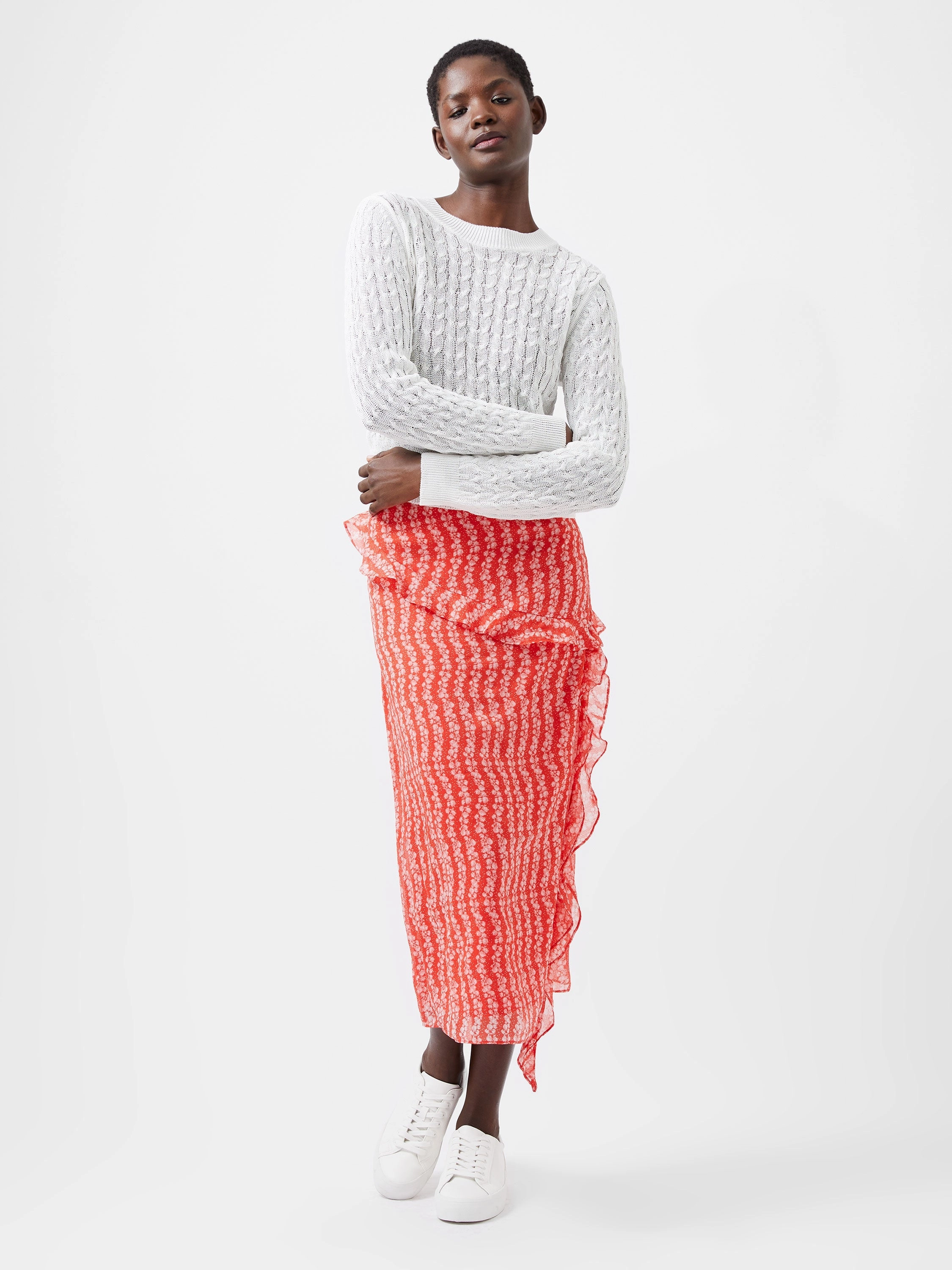 Niko Open Knit Long Sleeve Jumper