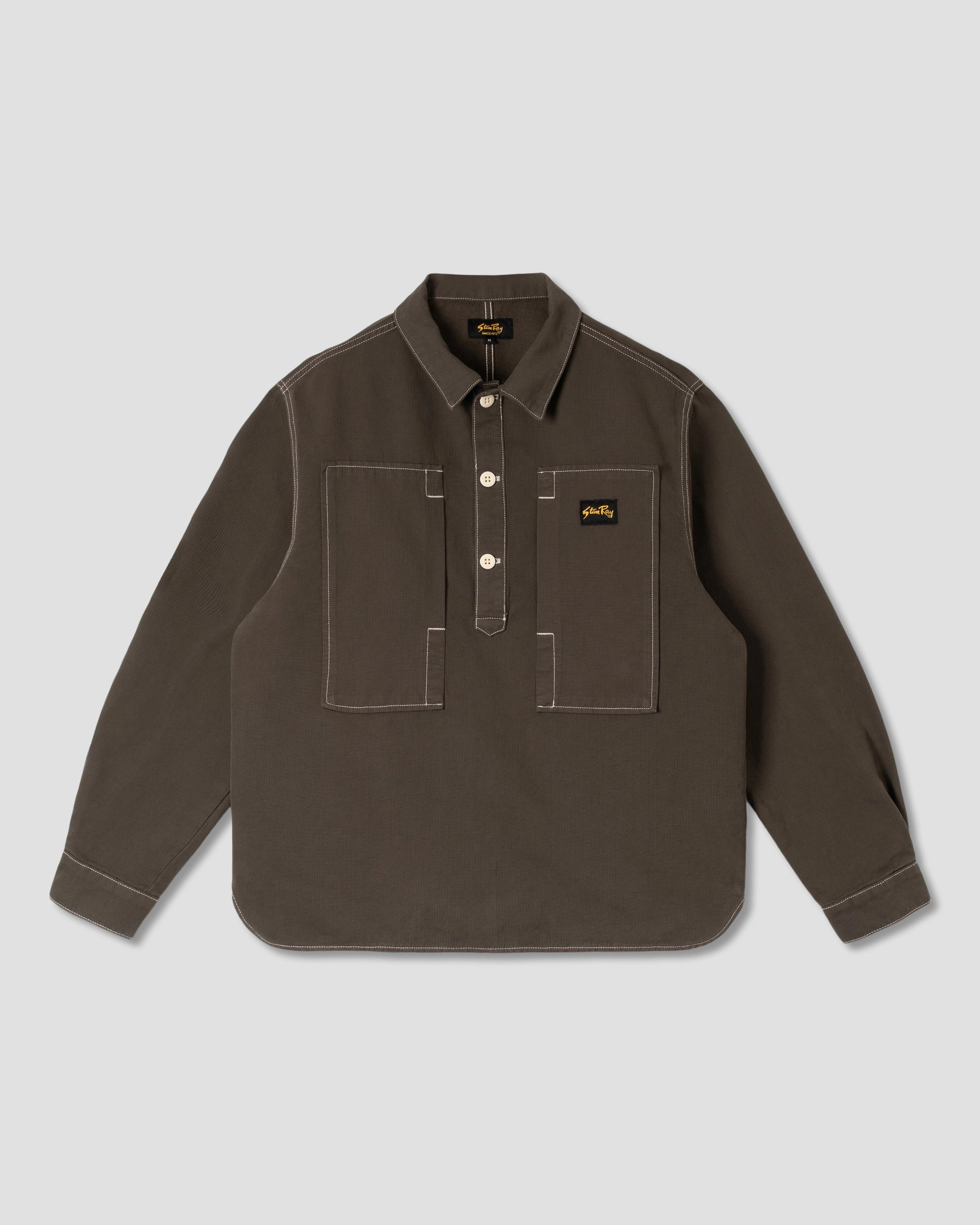 Painters Pop Over Shirt (Washed Black Bedford)