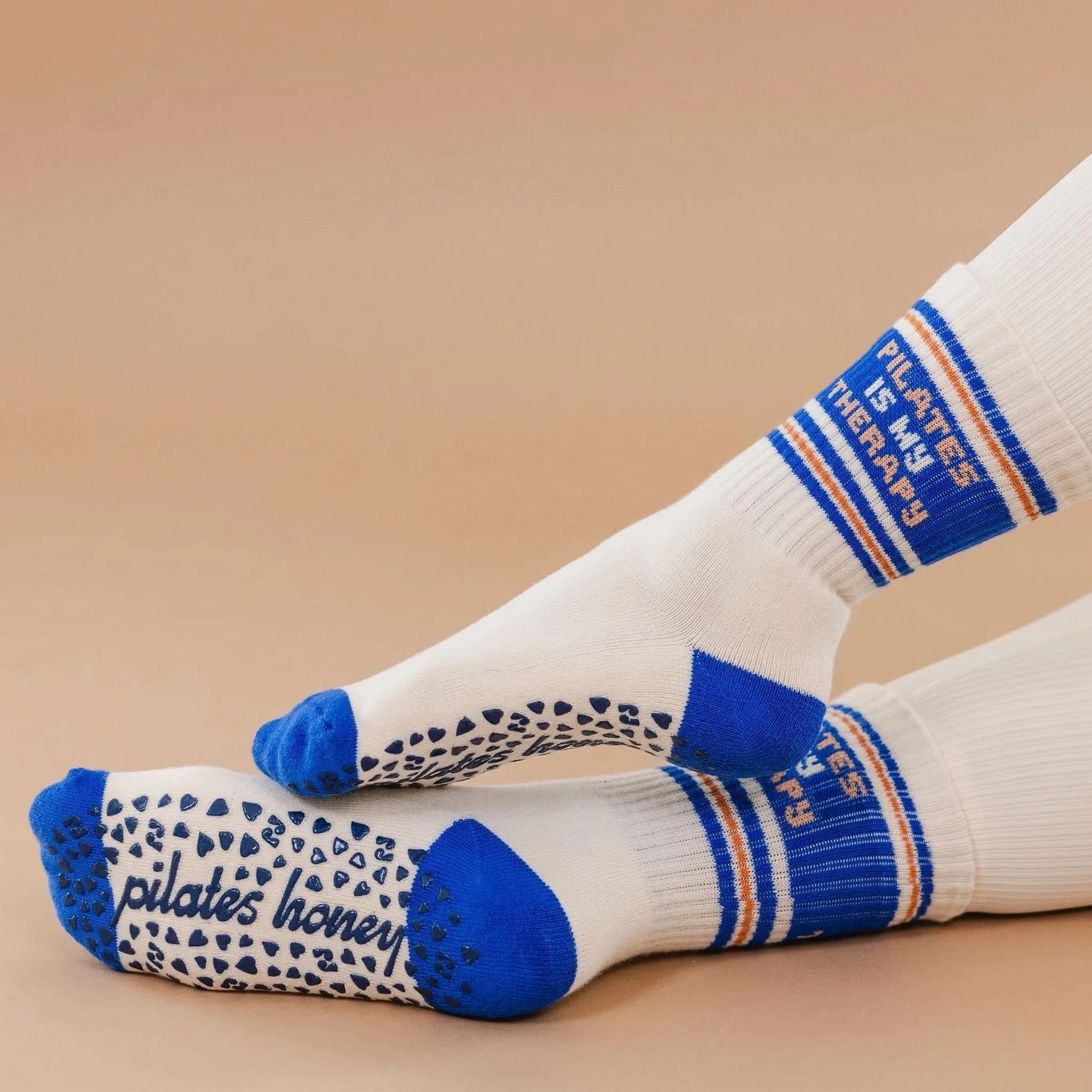 Pilates is My Therapy - Crew Grip Sock (Barre / Pilates)