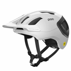 POC Axion Race MIPS MTB Helmet - Hydrogen White-Uranium Black Matt