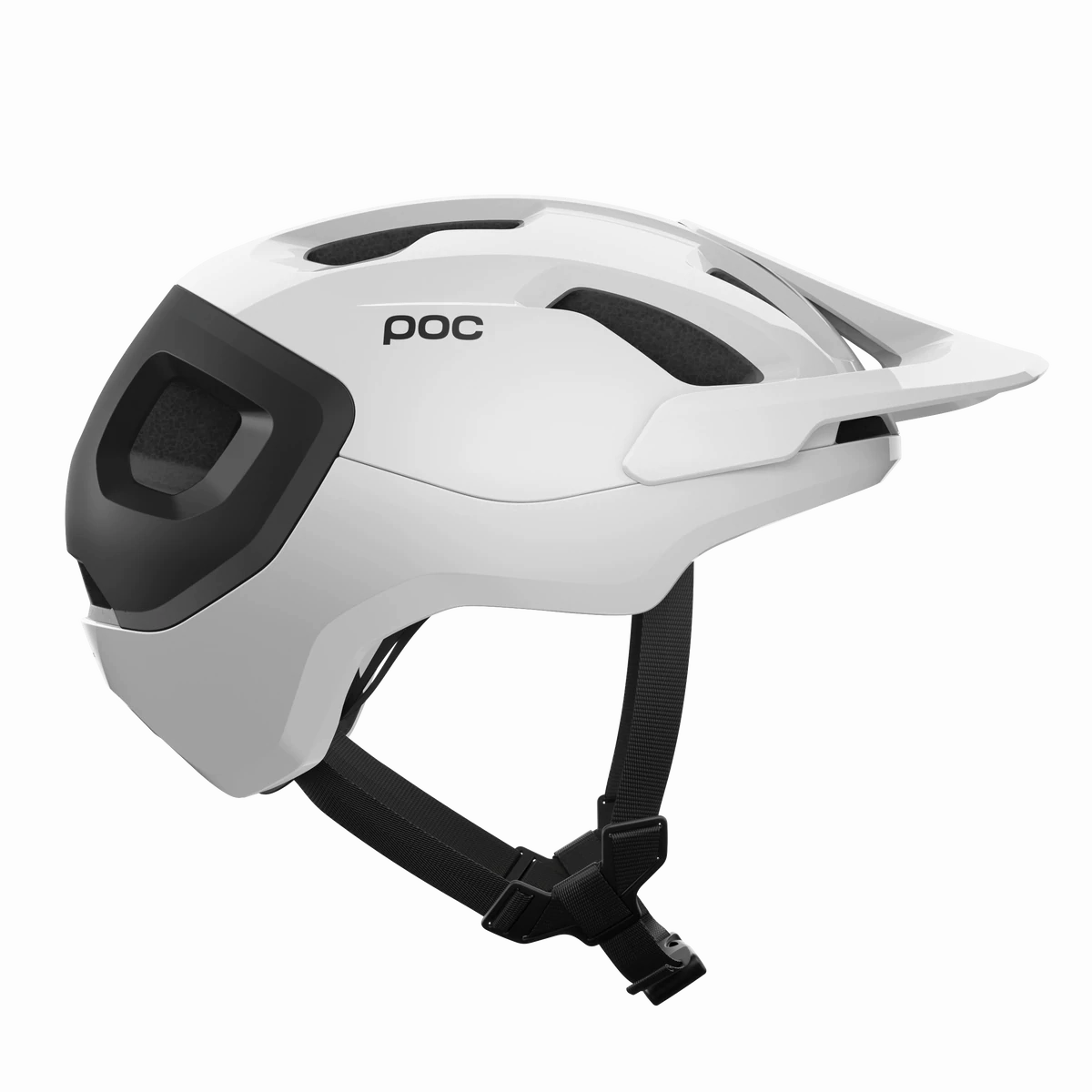 POC Axion Race MIPS MTB Helmet - Hydrogen White-Uranium Black Matt