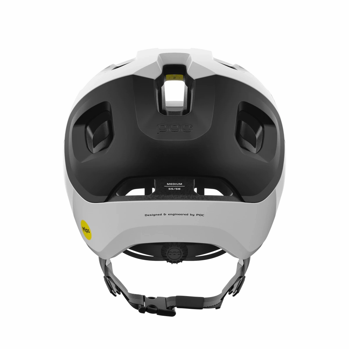 POC Axion Race MIPS MTB Helmet - Hydrogen White-Uranium Black Matt