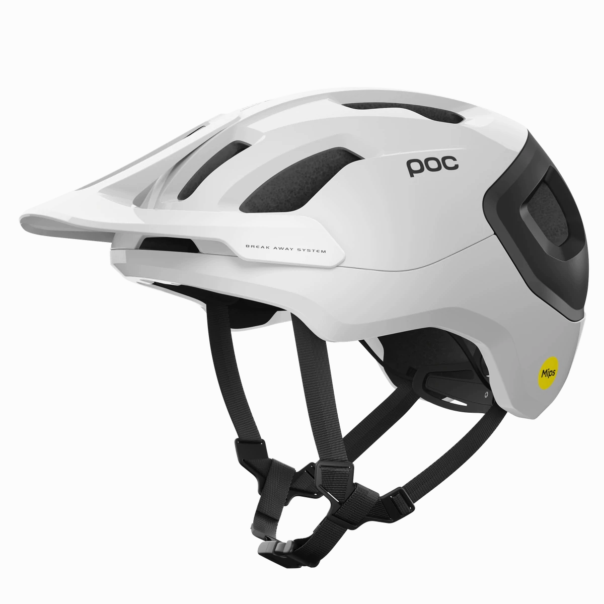 POC Axion Race MIPS MTB Helmet - Hydrogen White-Uranium Black Matt