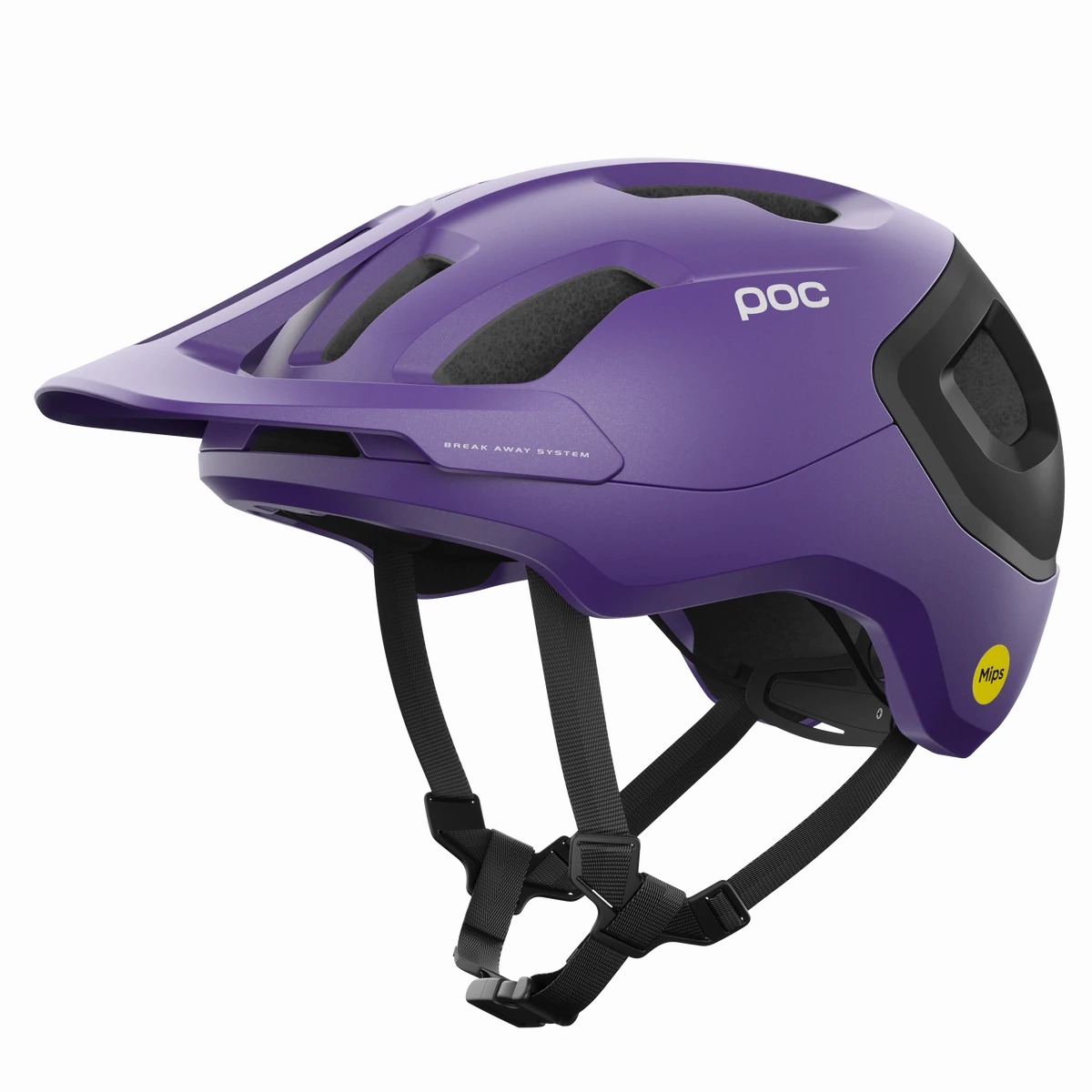POC Axion Race MIPS MTB Helmet - Sapphire Purple-Uranium Black Metallic-Matt