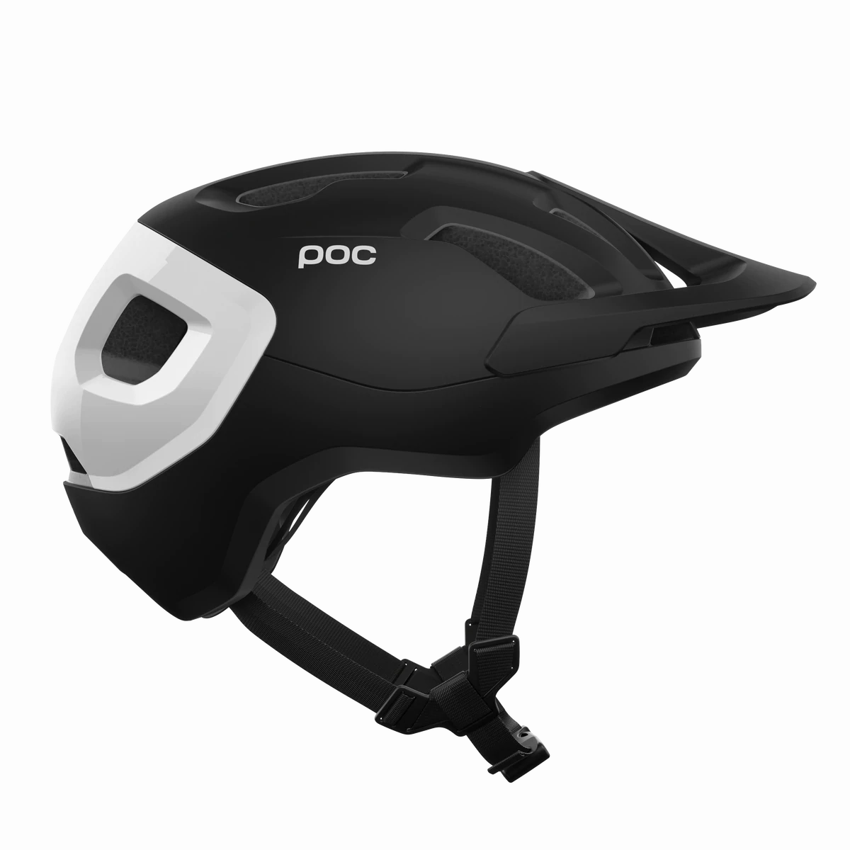 POC Axion Race MIPS MTB Helmet - Uranium Black Matt-Hydrogen White