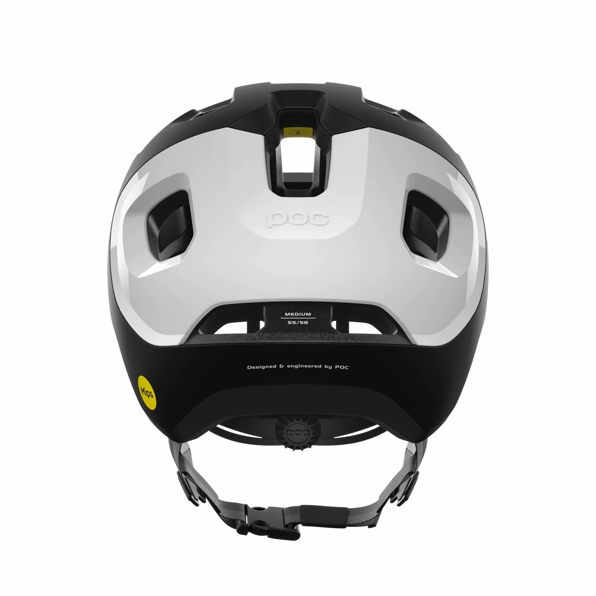 POC Axion Race MIPS MTB Helmet - Uranium Black Matt-Hydrogen White