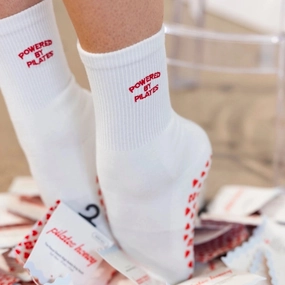 Powered By Pilates - Crew Grip Sock (Barre / Pilates)