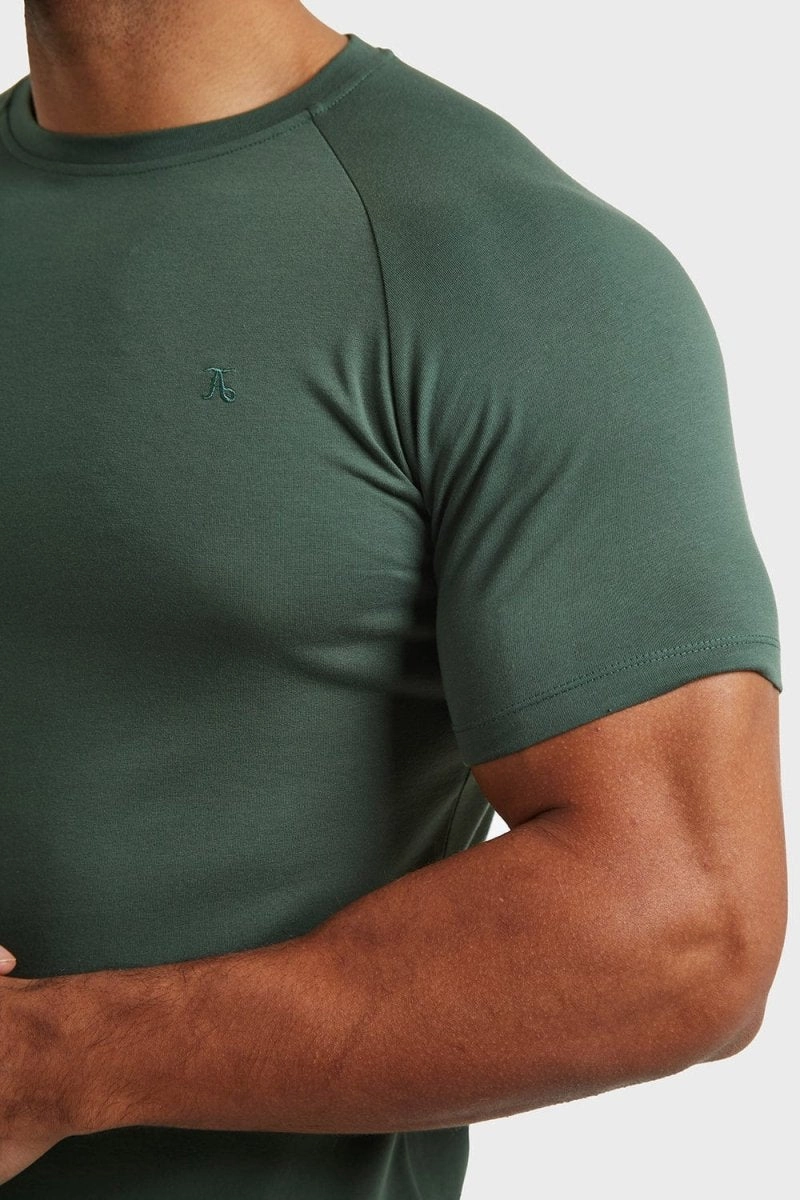 Premium Athletic Fit T-Shirt in Dark Khaki