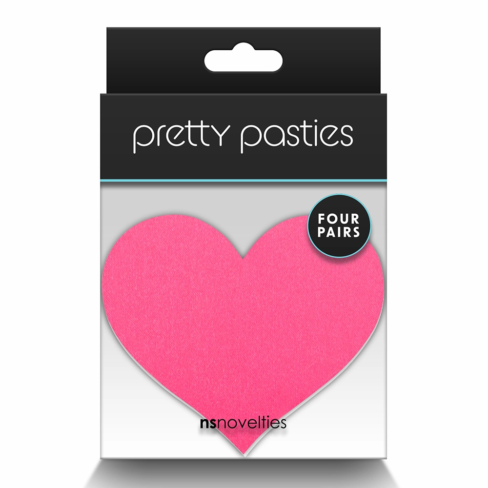 Pretty Pasties Heart Adhesive Nipple Pasties 4-Pack