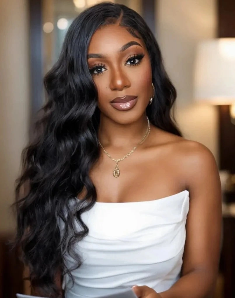 Prime Collection 100% Unprocessed Human Hair- DEEP C-PART Wig Body Wave 28