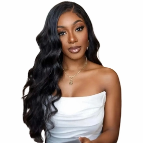 Prime Collection 100% Unprocessed Human Hair- DEEP C-PART Wig Body Wave 28