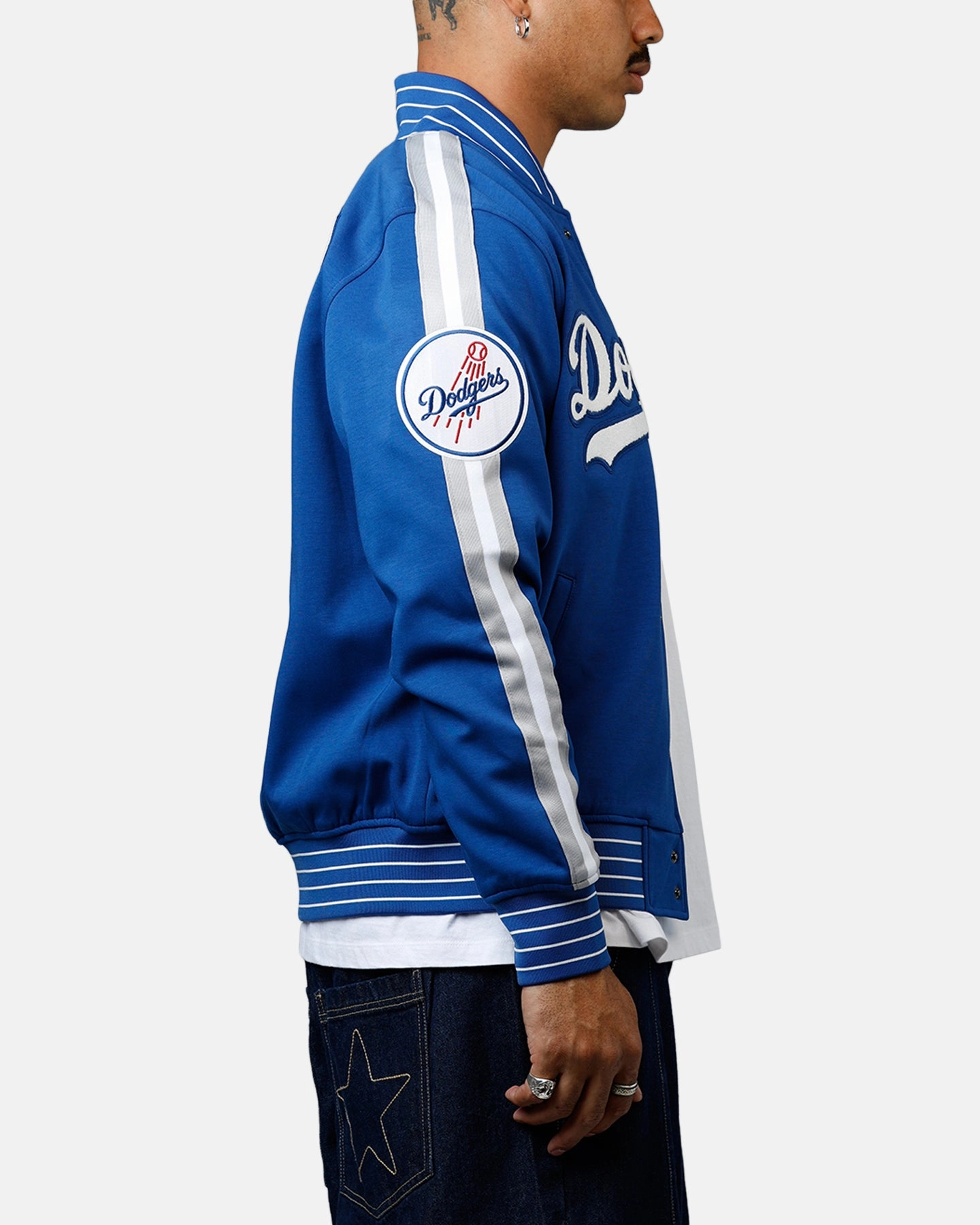 Pro Standard Los Angeles Dodgers Double Knit Jacket Blue