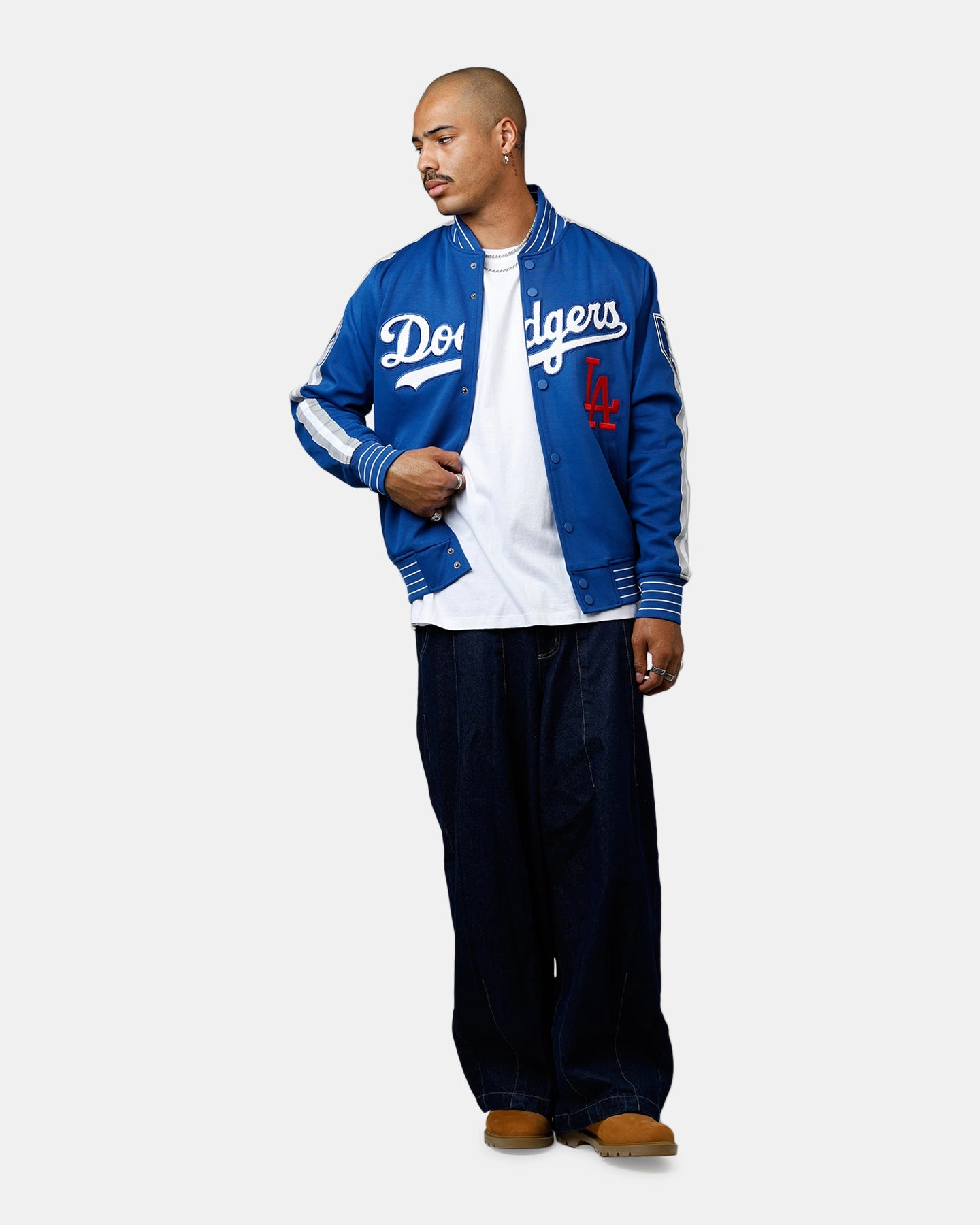 Pro Standard Los Angeles Dodgers Double Knit Jacket Blue