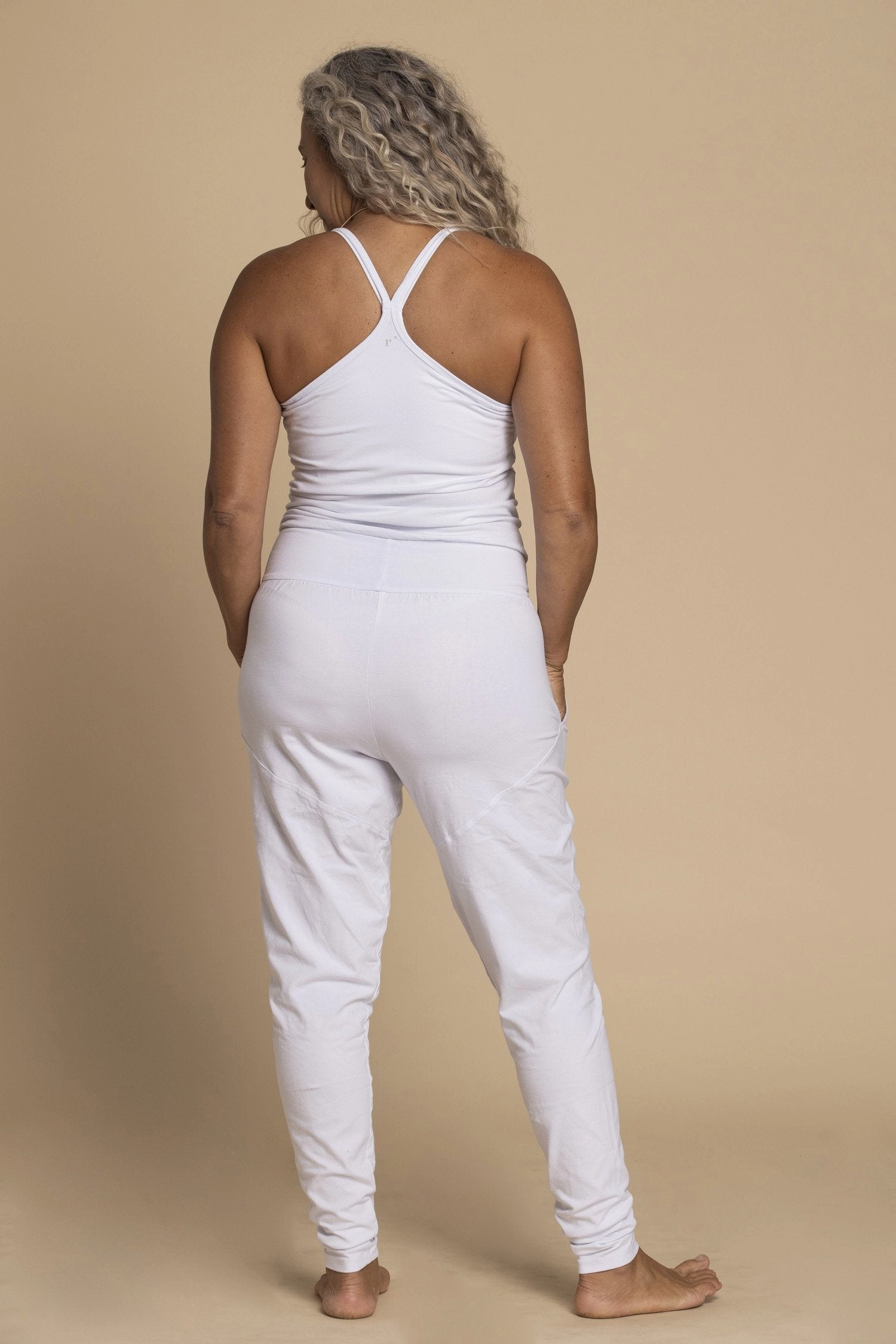 Pure White Long Yoga Jumpsuit