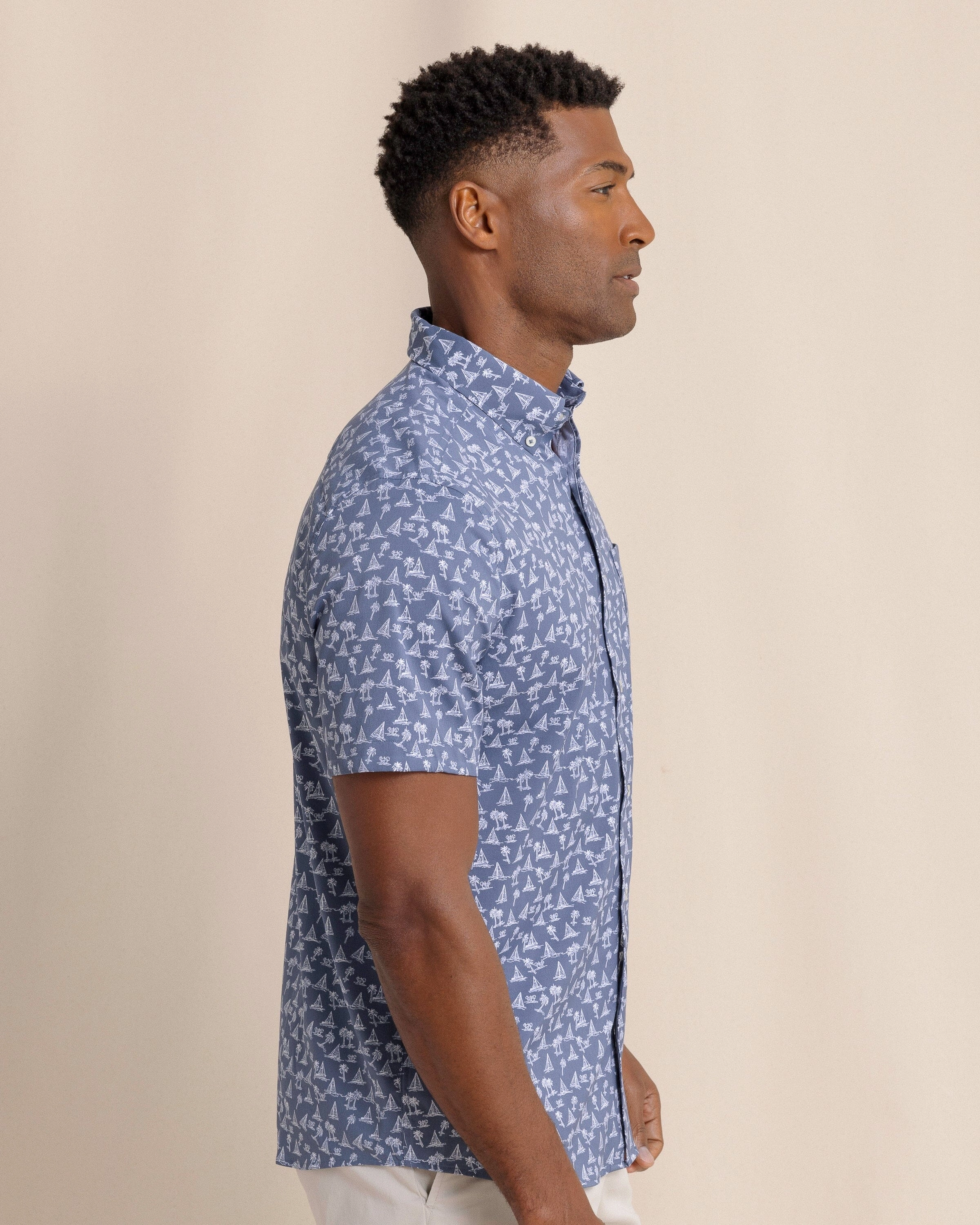 Sail Away brrr°® Intercoastal Short Sleeve Sport Shirt