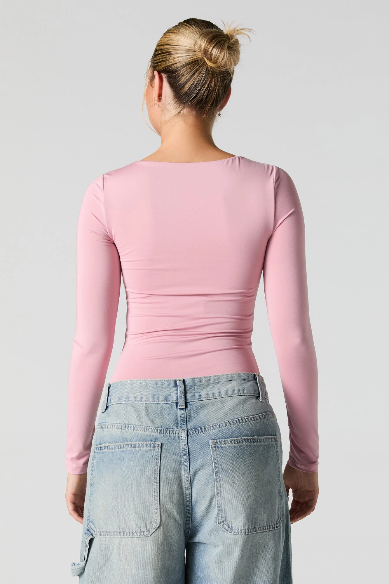 Scoop Neck Long Sleeve Bodysuit