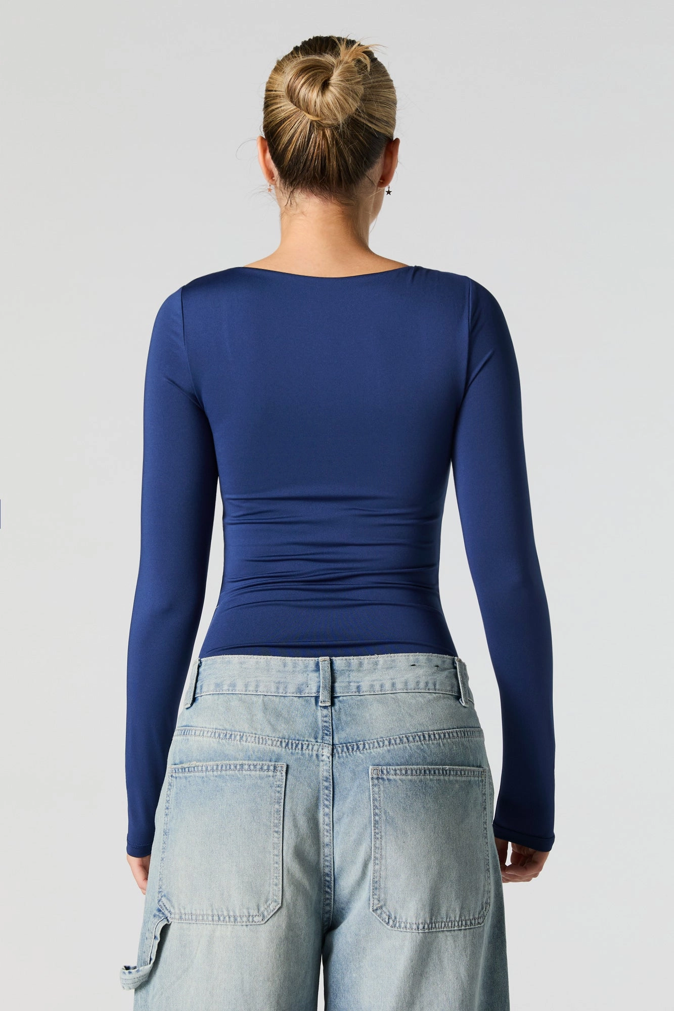 Scoop Neck Long Sleeve Bodysuit