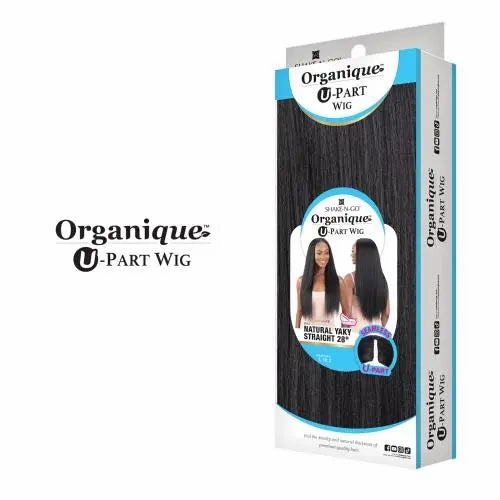 Shake ' N Go Organique Synthetic Hair U-PART Wig - 28 Natural Yaky Straight