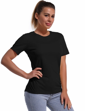 Short Sleeve Athletic Shirts black_Running