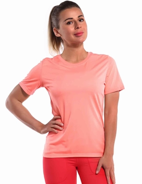 Short Sleeve Athletic Shirts coral_Pilates