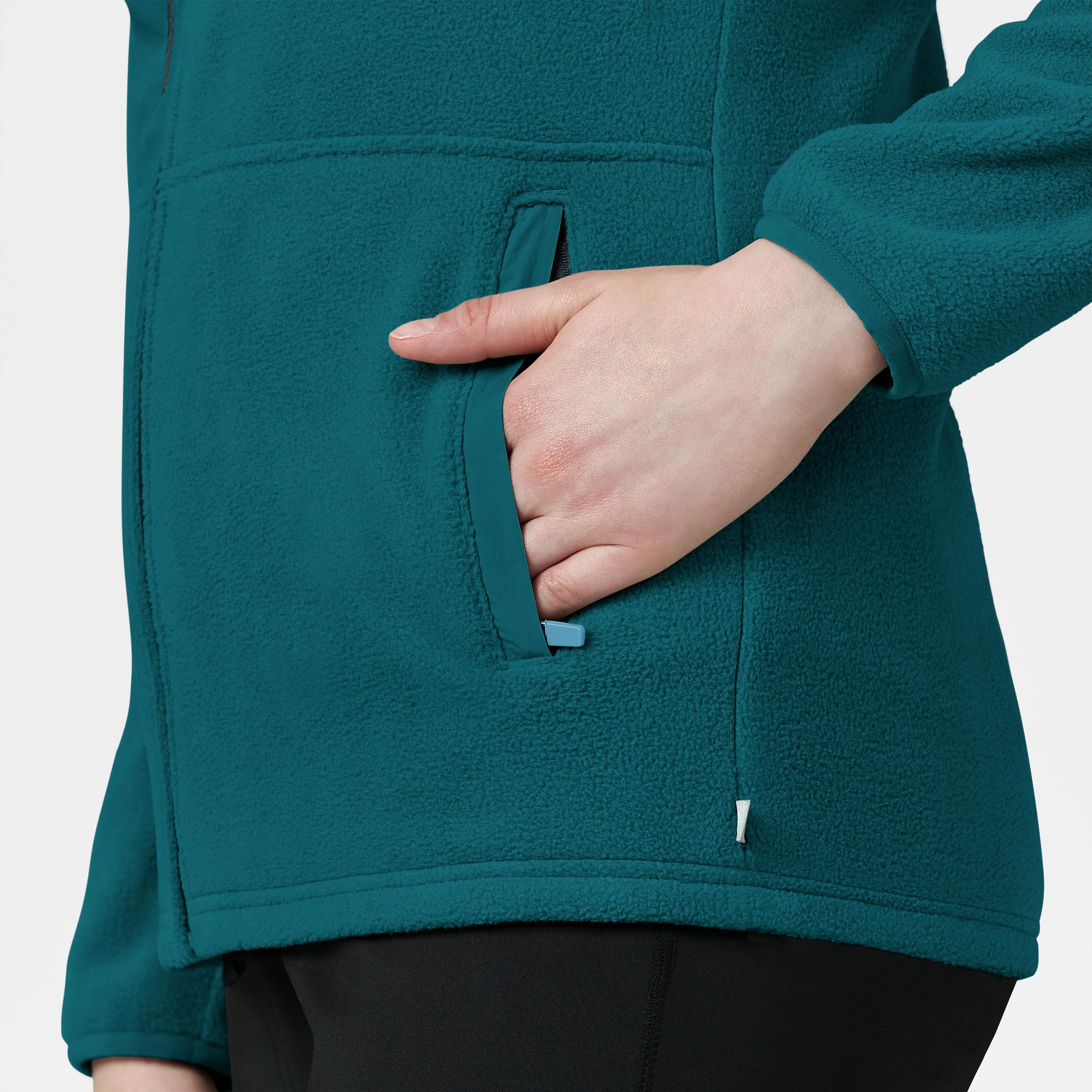 Slate Women's Micro Fleece Zip Jacket - Caribbean